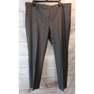 Ann Taylor pants size 16 high rise gray the sophia straight leg pant $109
